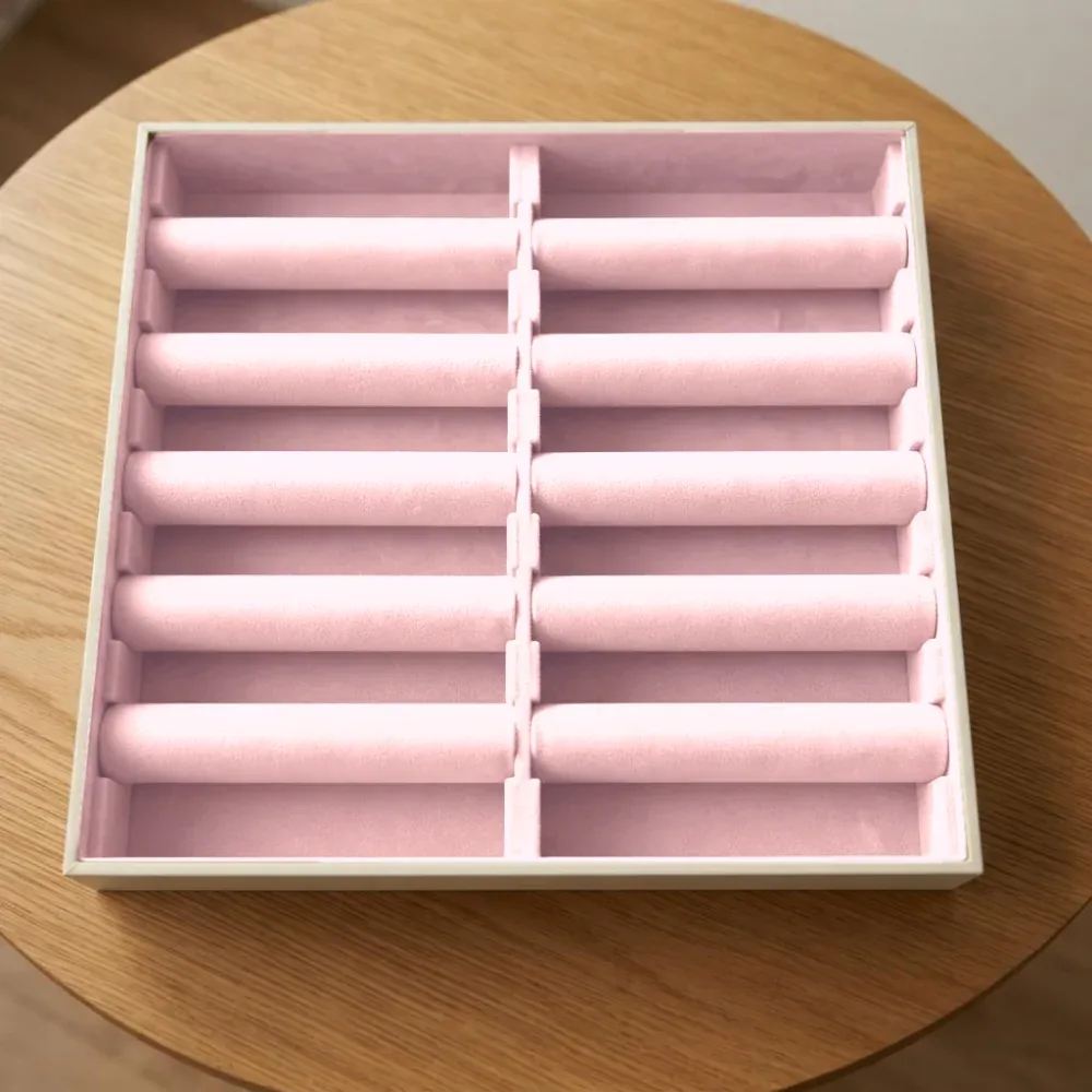Eagle Blush Pink luxury jewellery safe with 13 drawers – certified fire-resistant – 3