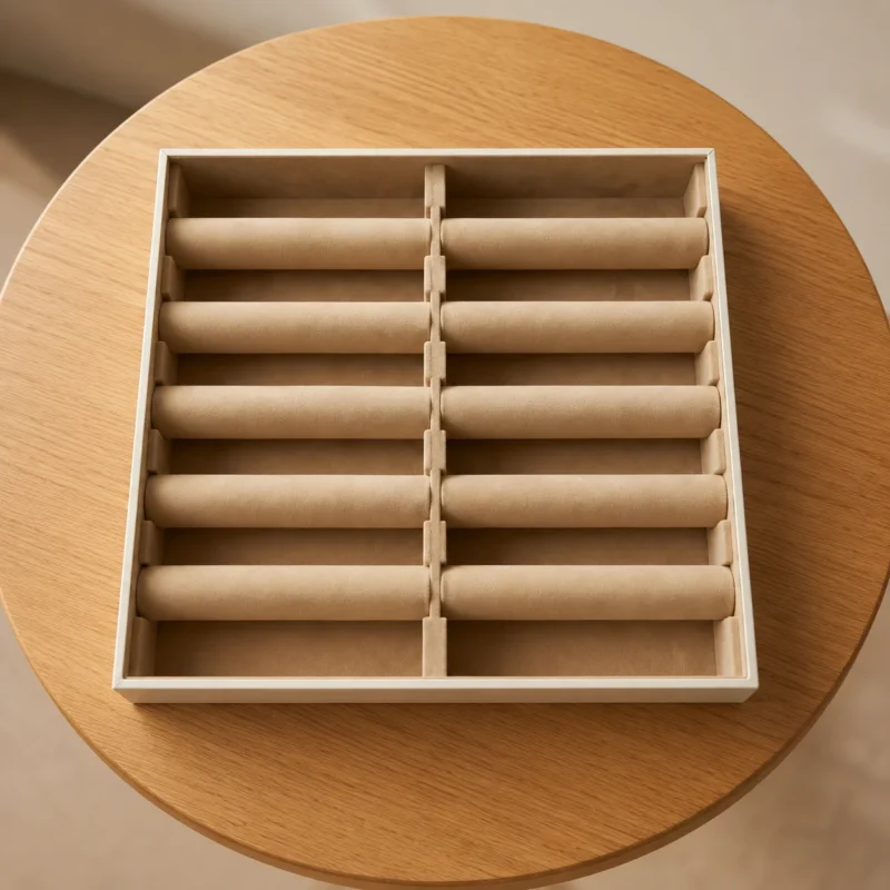 Custom jewellery safe design 1 with velvet-lined drawers