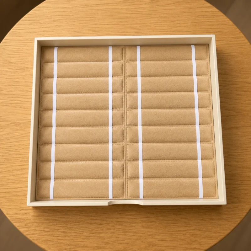 Custom jewellery safe design 10 with velvet-lined drawers