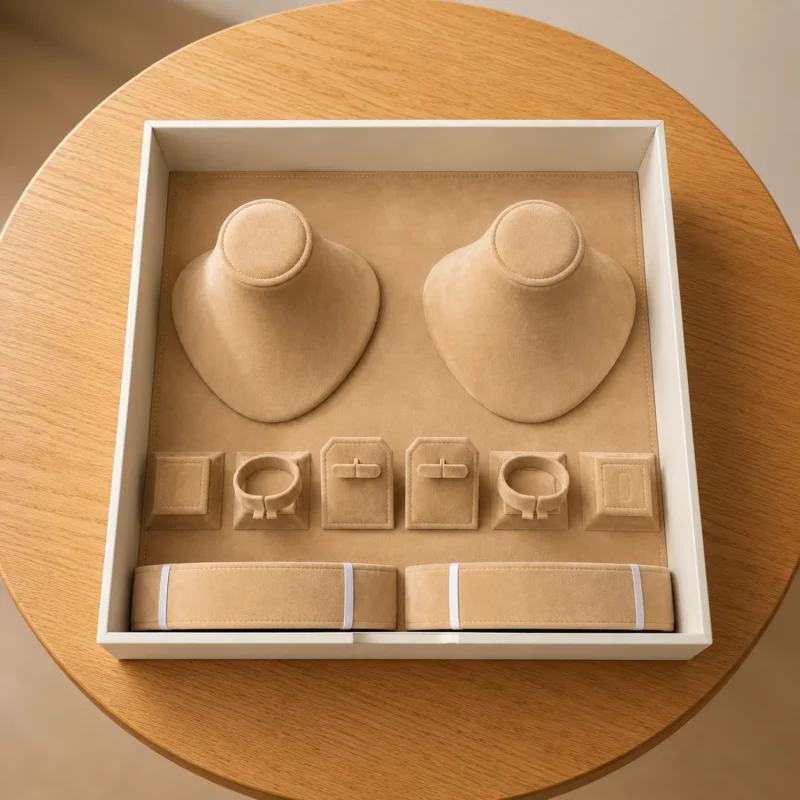 Custom jewellery safe design 2 with velvet-lined drawers