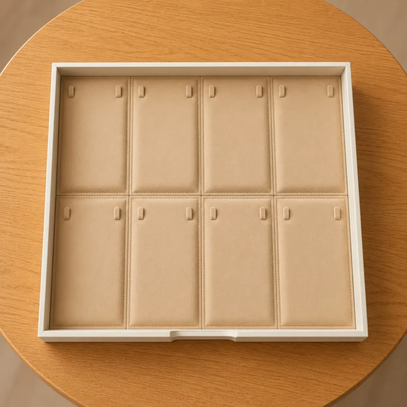 Custom jewellery safe design 7 with velvet-lined drawers